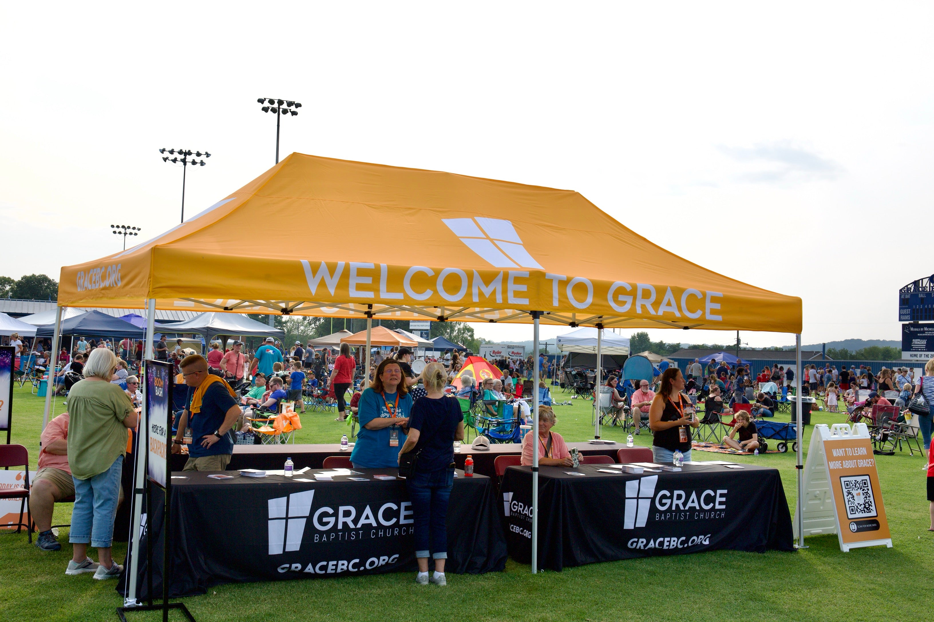 Event Signage for Boom Bash at Grace Baptist Church