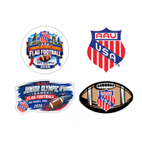 AAU Flag Football - Event Stickers - Junior Olympic Games - Des Moines, IA 7/30-8/2