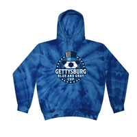 [Badge Logo] Elite Tournaments - Tie Dye Event Hoodie - GYSC Blue Gray Cup - Gettysburg, PA 5/23-5/24