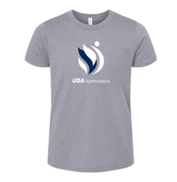 USA Gymnastics Logo Heather Storm Tee