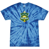 Kings Hammer - Tie Dye Event Tee (Spider Royal) - Falls City Festi-Ville - Louisville, KY 10/16-10/18