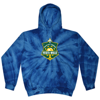 Kings Hammer - Tie Dye Event Hoodie (Spider Royal) - Falls City Festi-Ville - Louisville, KY 10/16-10/18