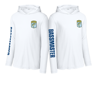 B.A.S.S. - L/S Hooded Performance Shield Tee (White)