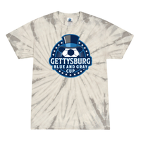 [Badge Logo] Elite Tournaments - Tie Dye Event Tee - GYSC Blue Gray Cup - Gettysburg, PA 5/23-5/24
