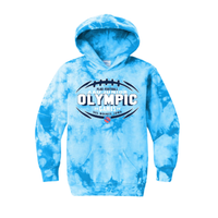 AAU Flag Football - Tie Dye Event Hoodie - Junior Olympic Games - Des Moines, IA 7/30-8/2