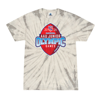 AAU Flag Football - Silver Tie Dye Event Tee - Junior Olympic Games - Des Moines, IA 7/30-8/2