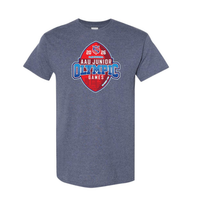 AAU Flag Football - Heather Navy Event Tee - Junior Olympic Games - Des Moines, IA 7/30-8/2