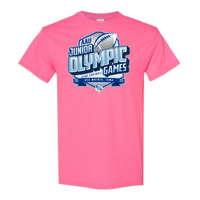 AAU Flag Football - Pink Event Tee - Junior Olympic Games - Des Moines, IA 7/30-8/2