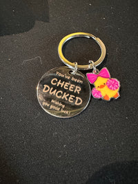Cheer duck key chain