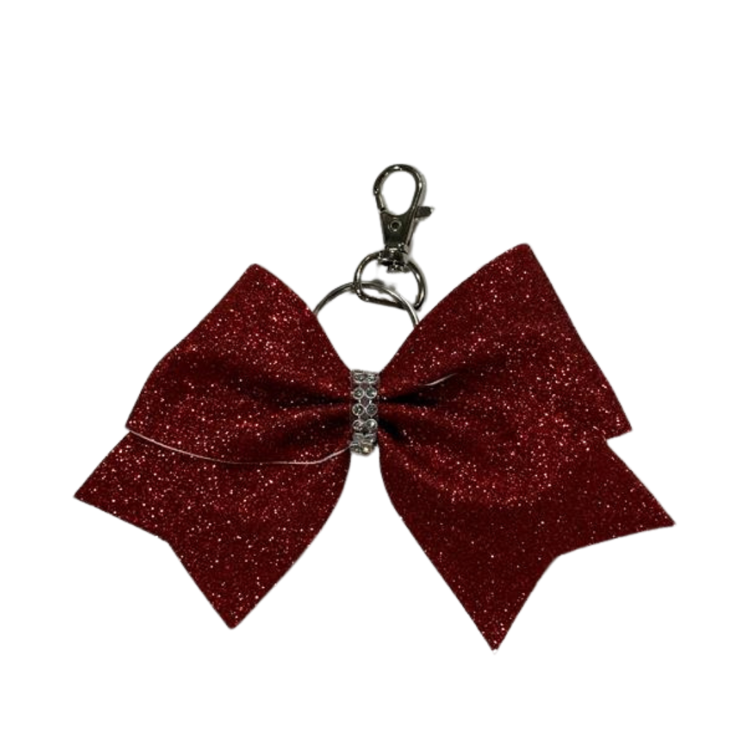 Red Glitter Backpack Bow