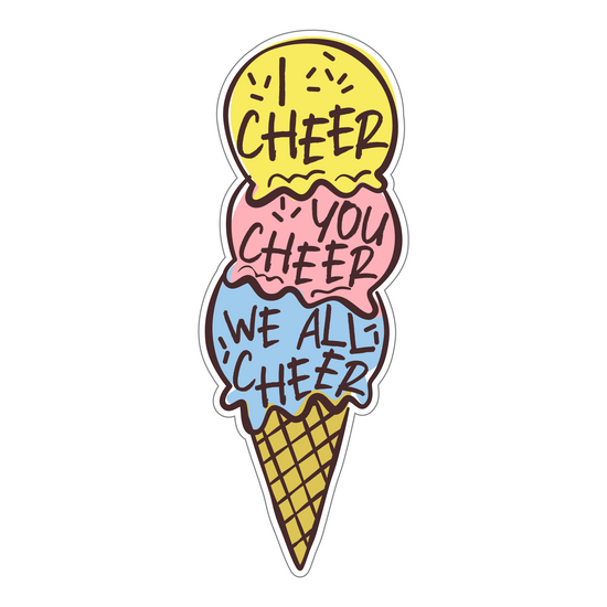 Ice Cream Cheer - Sticker